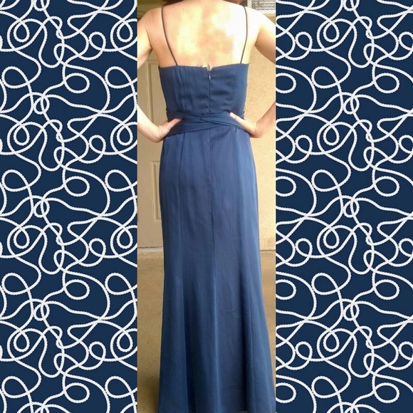 Betsy & Adam Blue Maxi Dress - Picture 3 of 5